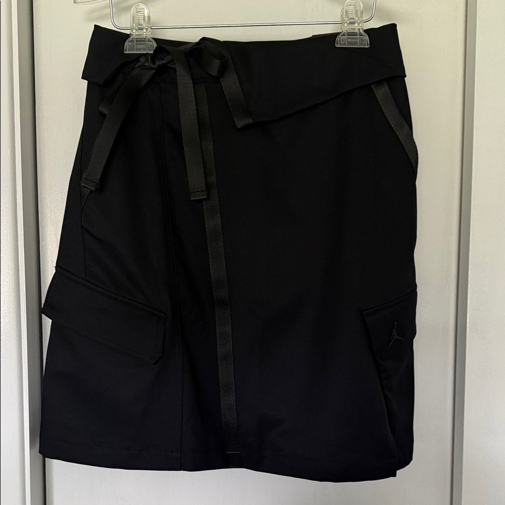 NWT Jordan Black Utility Skirt with tie  Ribbon Waist